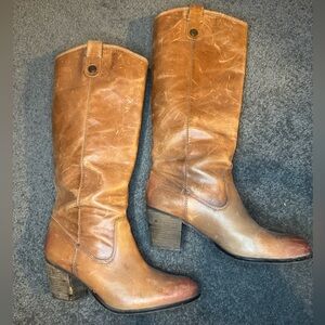 Vince Camuto ‘Kolton’ Rich Cognac Heeled Knee-High Boots Size 9 1/2
